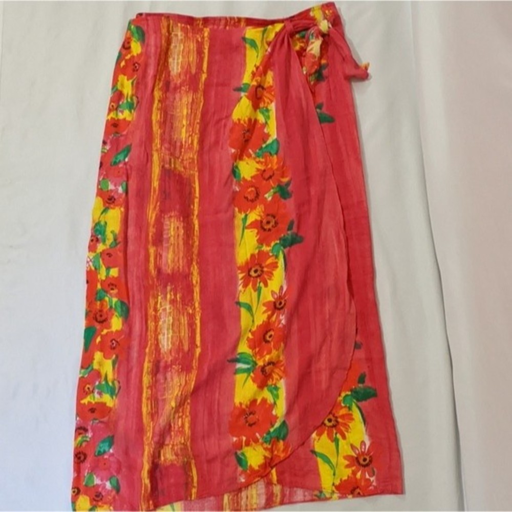 JAMS WORLD Tie Wrap Maxi Fida Fire Daisy Skirt - Picture 9 of 12